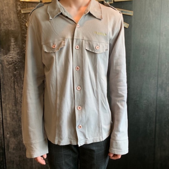 Designer long sleeve button up - Picture 1 of 6